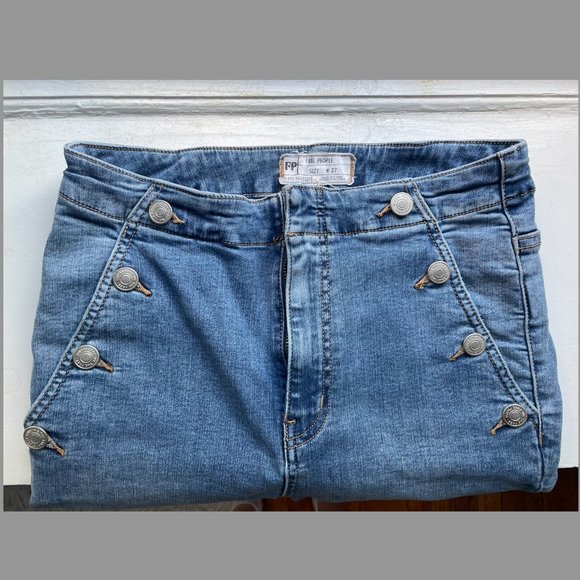 Free People Light Wash Skinny Jeans | Size: 27 W - Picture 3 of 4